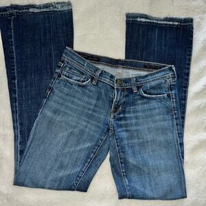 Citizens of Humanity - Naomi stretch low waisted flair jeans - size 28